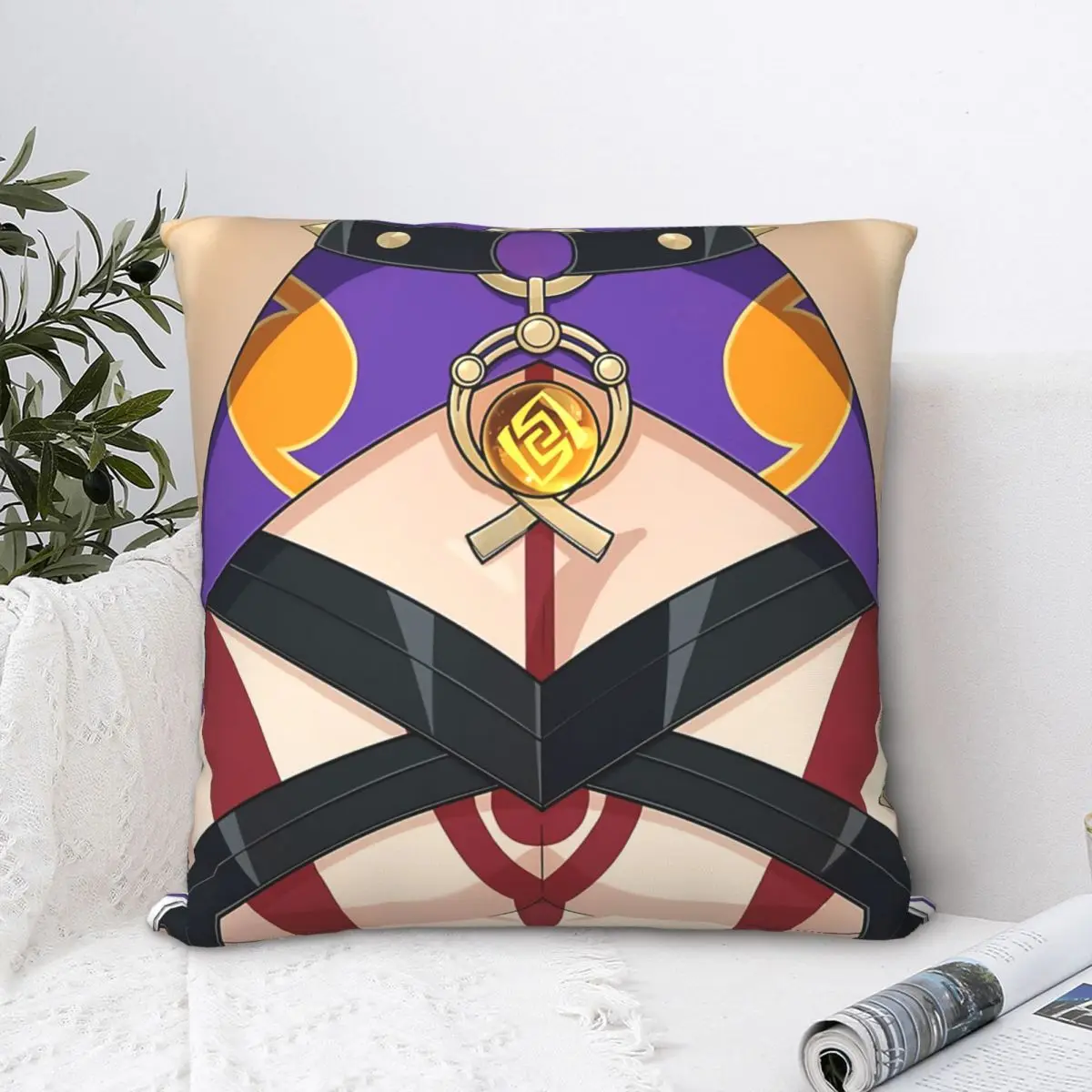 Itto Tiddies Genshin Impact Throw Pillow Case Meme Cushion For Home Sofa Chair Decorative Hug Pillowcase