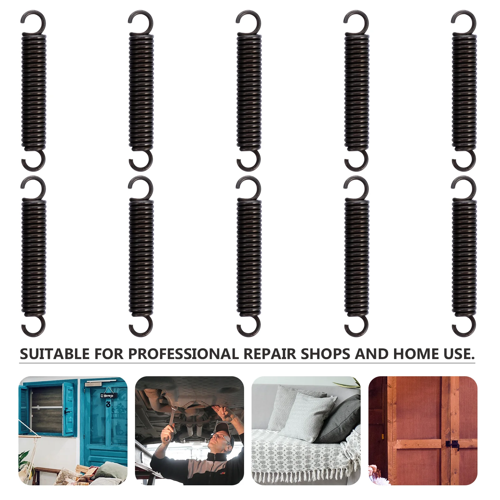 

10 pcs Extension Springs Stainless Steel Tension Compressed Spiral Spring For Home Furniture Replacement Hardware Accessories