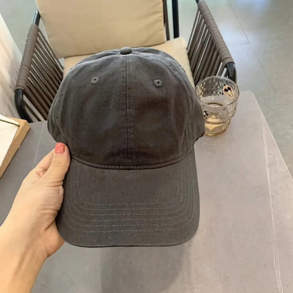 Fashion Cotton Baseball Cap Men Women Letter Embroidery Hat Adjustable Sunshade Casual Breathable Wide Brim Streetwear Cap