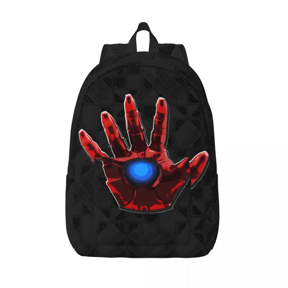 

Hiking Iron Hand Sticker Sturdy Shoulder Solid Iron Man Bookbag Teen Girl Boy Men Women Adult Schoolbag Gift