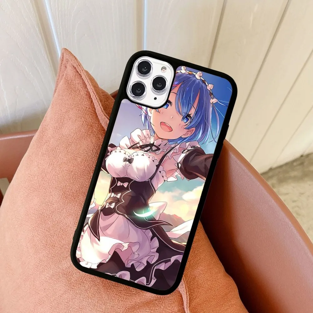 Rem Japanese Anime Phone Case Silicone PC+TPU For Samsung S10 20 30 22 23 24 Plus Lite Ultra Cover