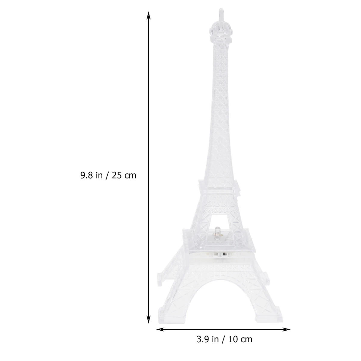 2 Pcs Night Light Tower Eiffel Decor Shape Decoration Miniature Nightlight Torre Desk Decorations