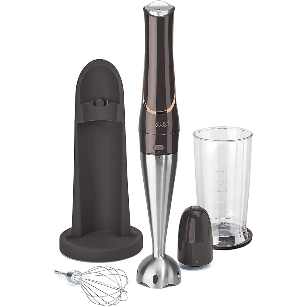 

Cordl Hand Immersion Blender, 7.5 H Blending Arm, Mix, Whip, Puree Sauces/Soups, Rechargeable, Easy To Clean, Dishwasher Safe