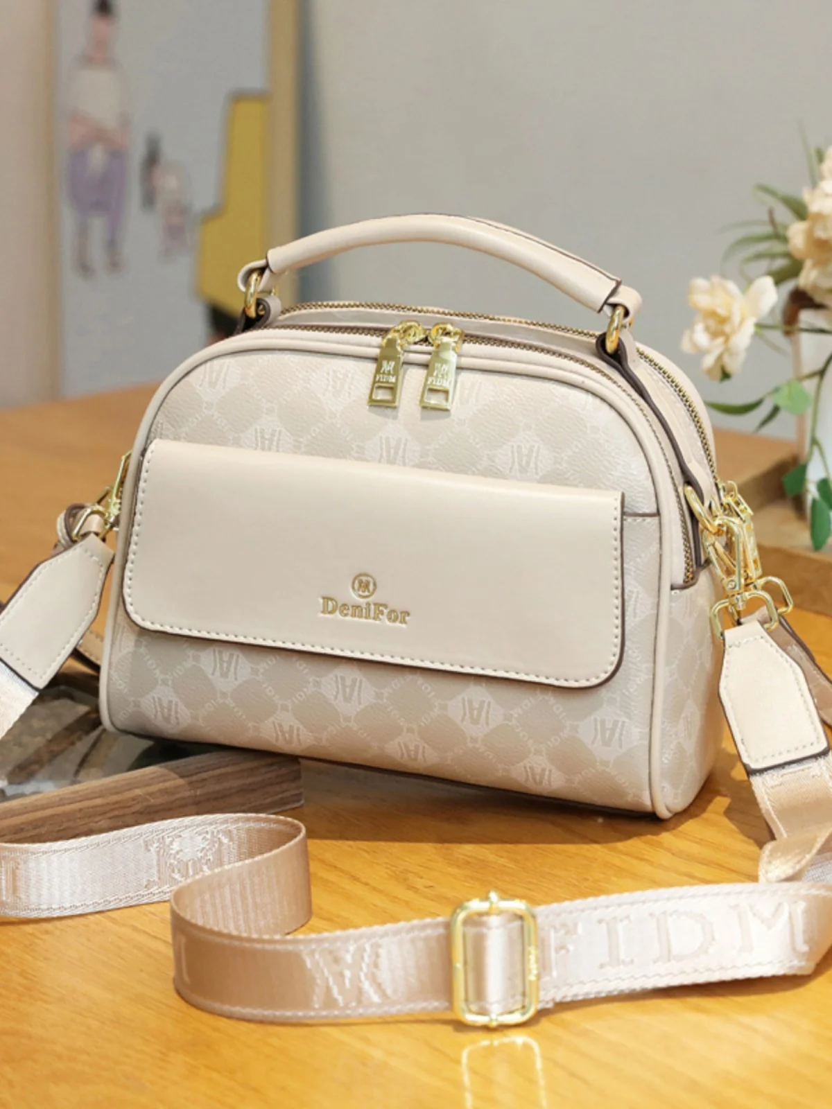 

Модная ретро-сумка Chavelra: маленькая квадратная женская сумка через плечо, универсальная сумка на плечо с геометрическим узором