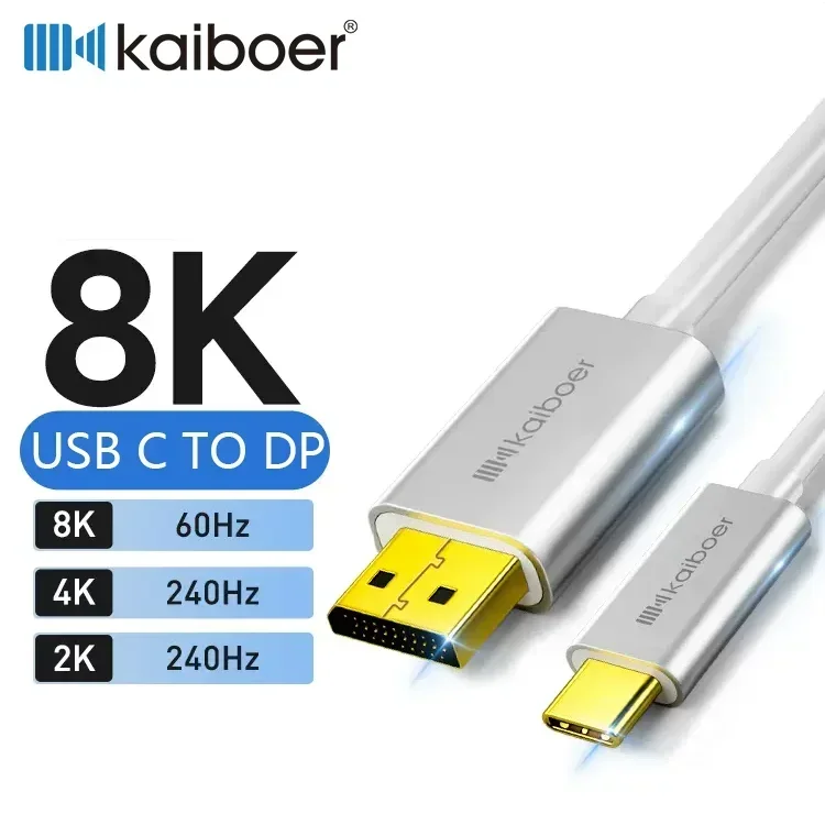 

Type-c To DP1.4 Cable 8K@60Hz Iphone Laptop Connect Display 240Hz HD Cord Displayport HDR Video Audio Cord for HDTV Monitor PS4