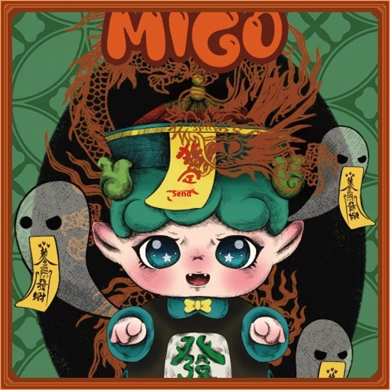 

2025 New Migo Little Happy Ghost Pair Surprise Blind Box Ornament Cute Doll Trendy Handmade Children'S Gift