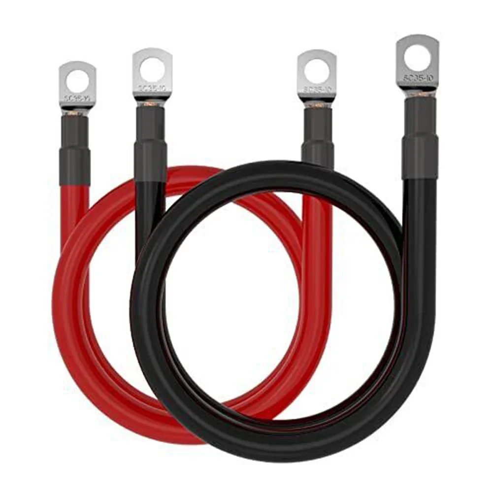 Easy Installation Car Copper Battery Cable Cm High Quality Pure Copper Wire Core Thermal Conductivity Boat Fitment