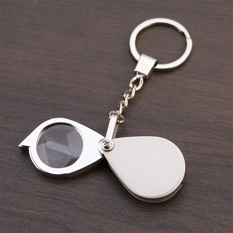 

20X Metal Magnifying Glass Folding Magnifier For Identification Antique Stamps Jewelry Diamond Lupas