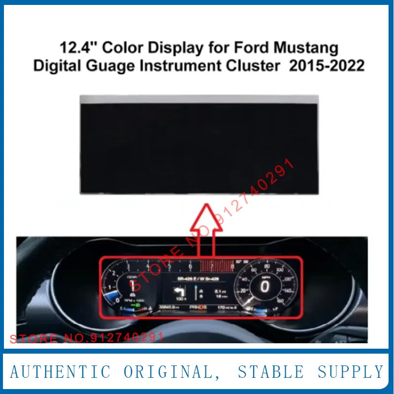 LS124M5LZ01A Original 12.4 Inch LCD Display Screen Panel for Car Cluster Speedometer Dash Instrument LCD