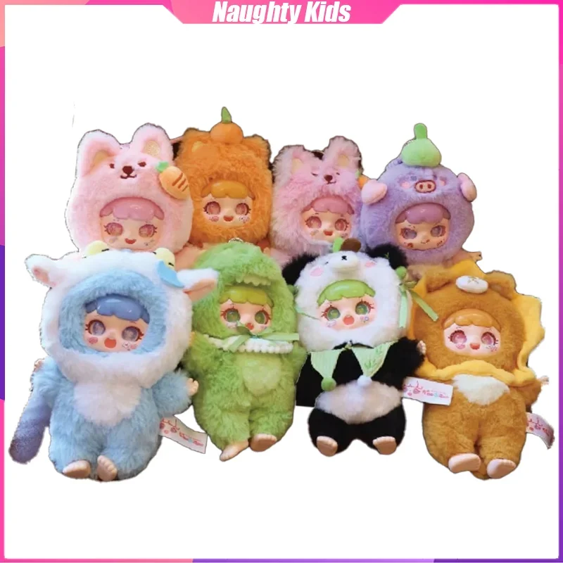 MANCHAO Vol.1 Naughty Kids Animal Series Plush Dolls Toys Home Decoration Cute Box Sets Birthday Gifts for Boys and Girls