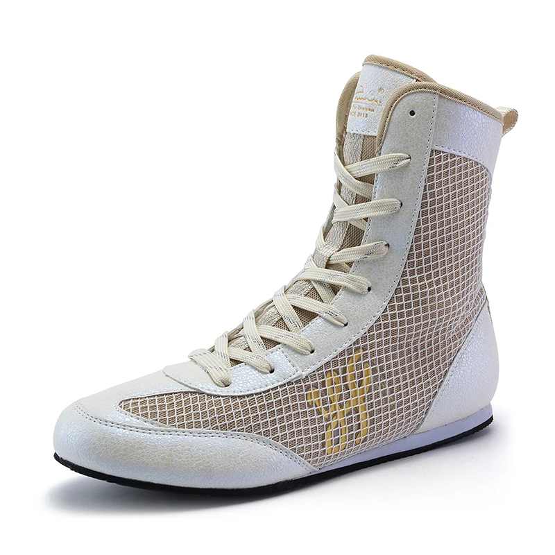 Unisex Hochwertige Professionelle Box- und Ringerstiefel in Übergrößen für Jugendliche 36-46 Ganzjahres-Kampfsportschuhe – Detail 15