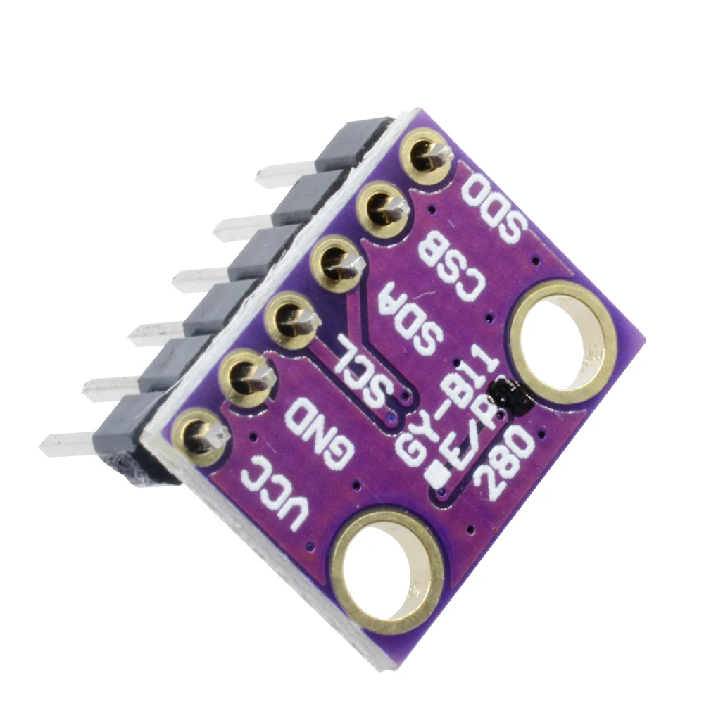 Módulo de presión de aire con Sensor Digital para Arduino, placa electrónica con rango de presión de 3,3 ~ 1100hPa, 10/5/1 piezas, BMP280, 300 V, I2C, SPI