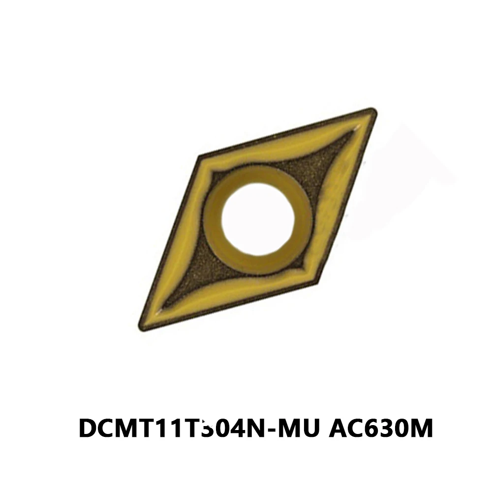 DCMT11T3 04N MU Inserts DCMT 11T304 N MU DCMT11T304 N-MU Original 55° DCMT11T304N-MU AC820P Carbide Plates Machine Turning Tools