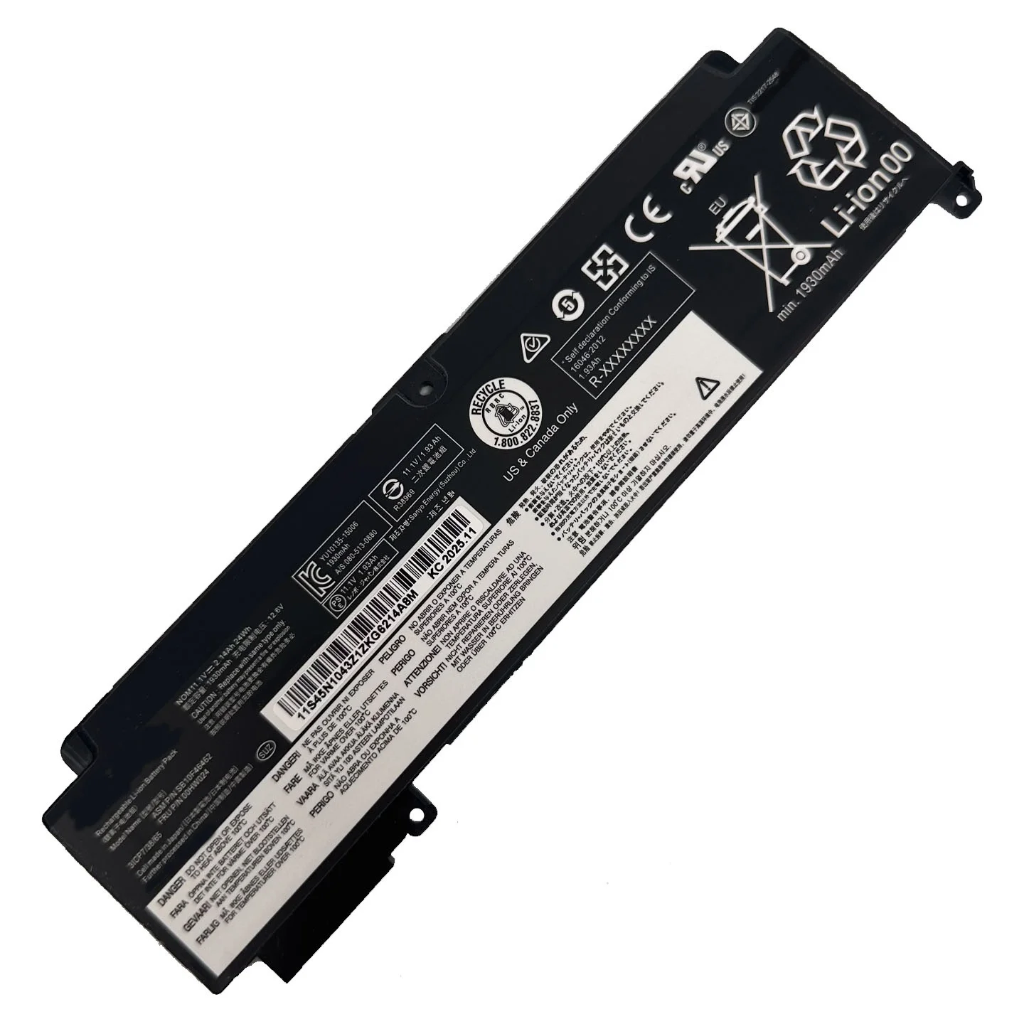 New Laptop Battery SB10F46462 00HW024 11.1V 24WH 1930mAh High Quality For Lenovo T460S T470S 00HW024 00HW025