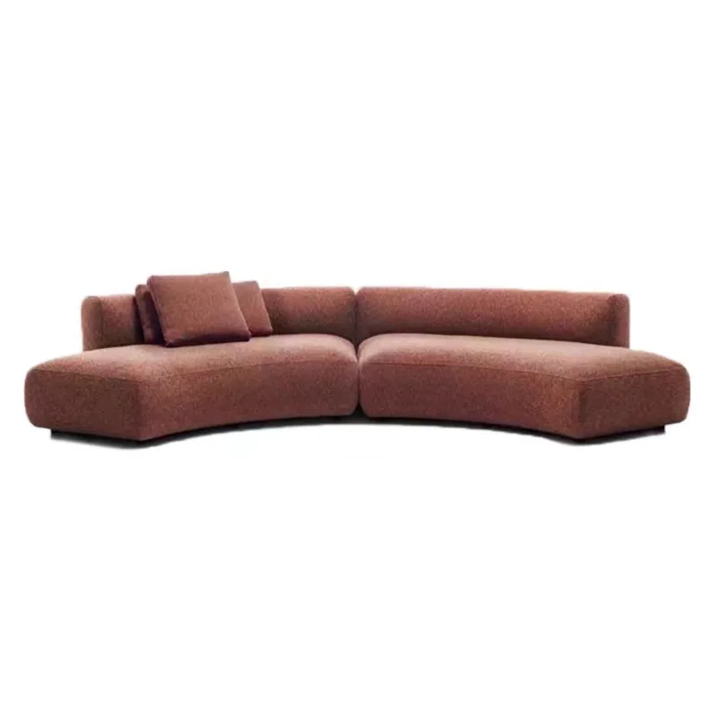 

Italian minimalist curved sofa Nordic fabric special-shaped sofa living room apartment beauty salon designer furniture