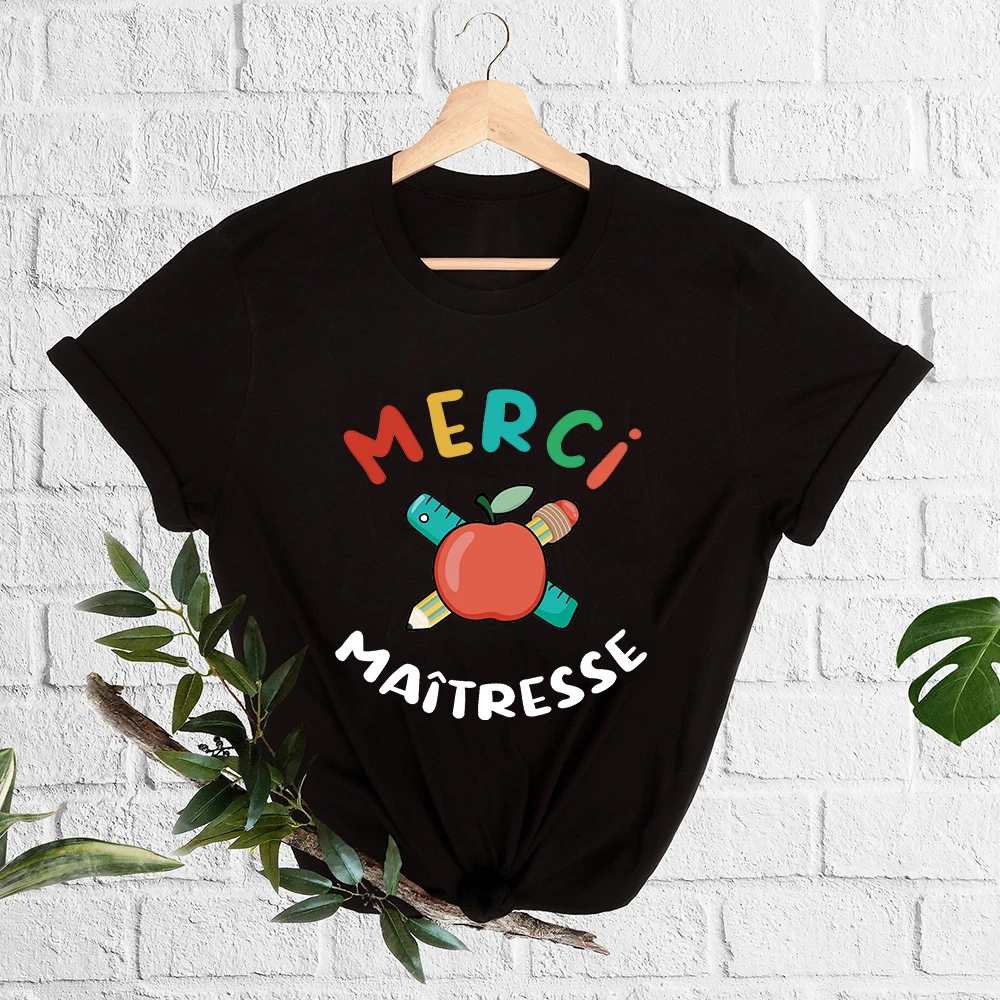 Thank You Maîtresse You Taught Me So Many Beautiful Things Teacher Shirts for Women  Merci Maîtresse T Shirt Appreciation Gift