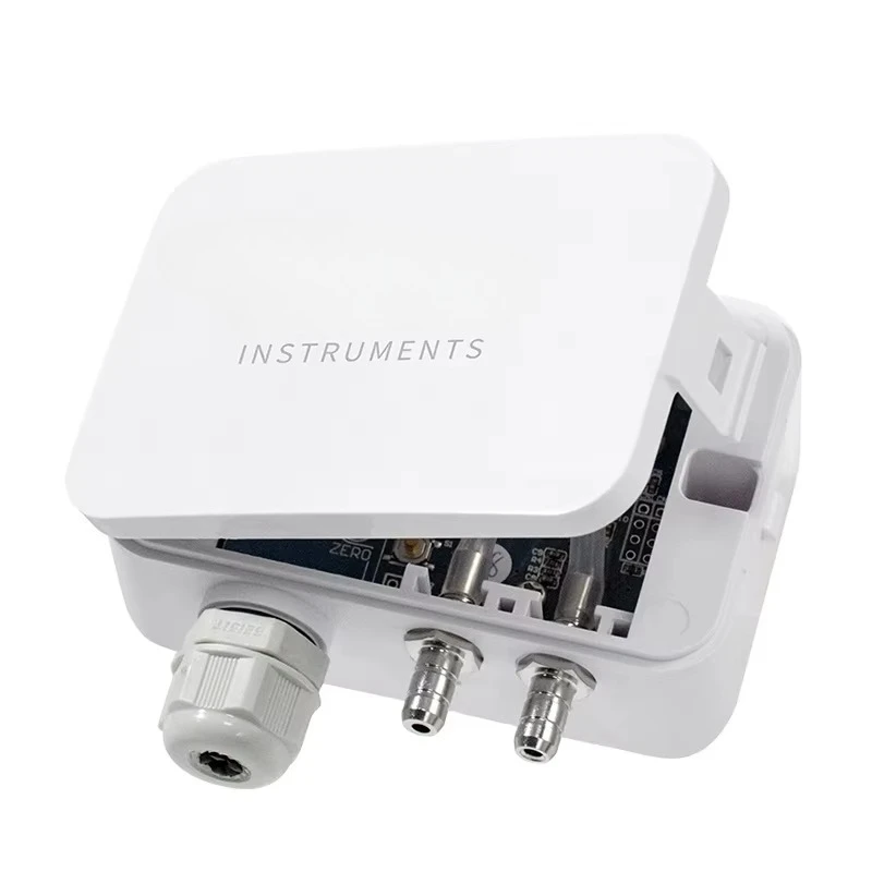 air Differential Pressure Transmitter 0-5/10VDC Output  for HVAC Ventilation Without Display