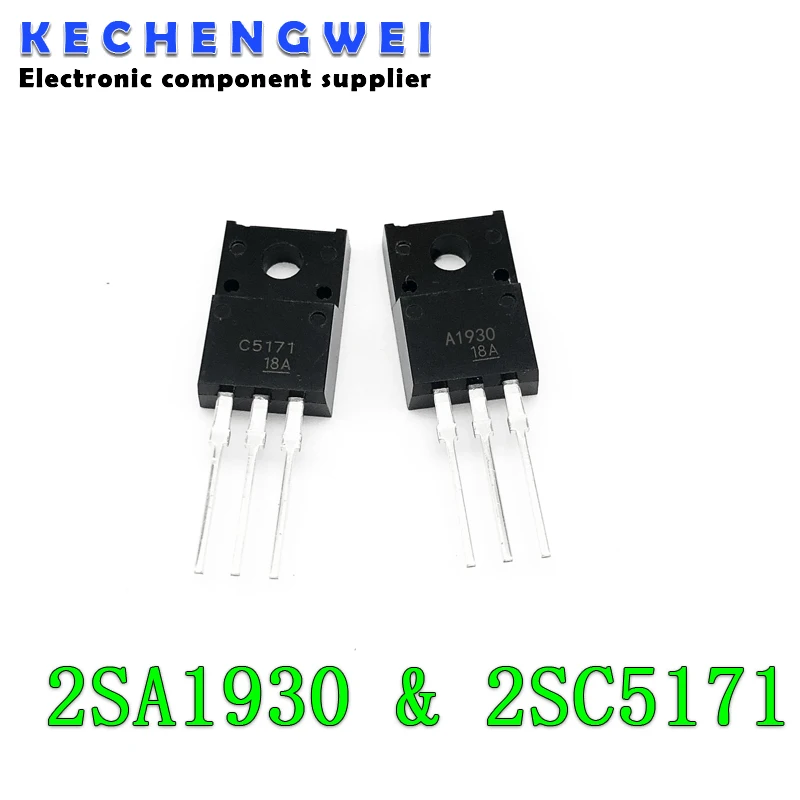 10PCS 5pairs ( 5PCS 2SA1930 + 5PCS 2SC5171 ) A1930 TO-220 C5171 TO220 Original and new