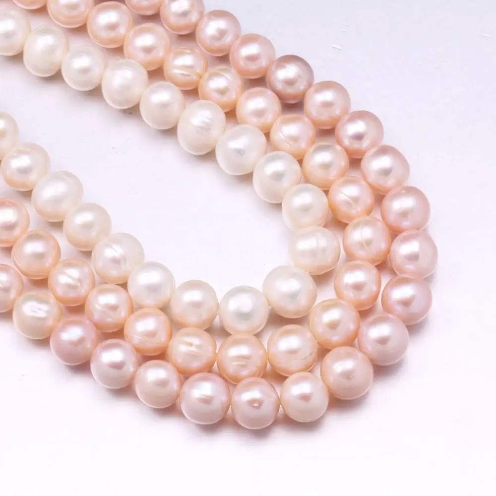 100% Fine Zhuji Freshwater Cultured Pearls Bead Loose Punch Pearl Bead for Jewelry Making Diy Bracelet Necklace Accessories
