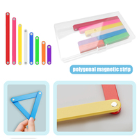 40pcs Magnetic Shape Connectors for Geometry Demonstration Classroom Activities School Supplies