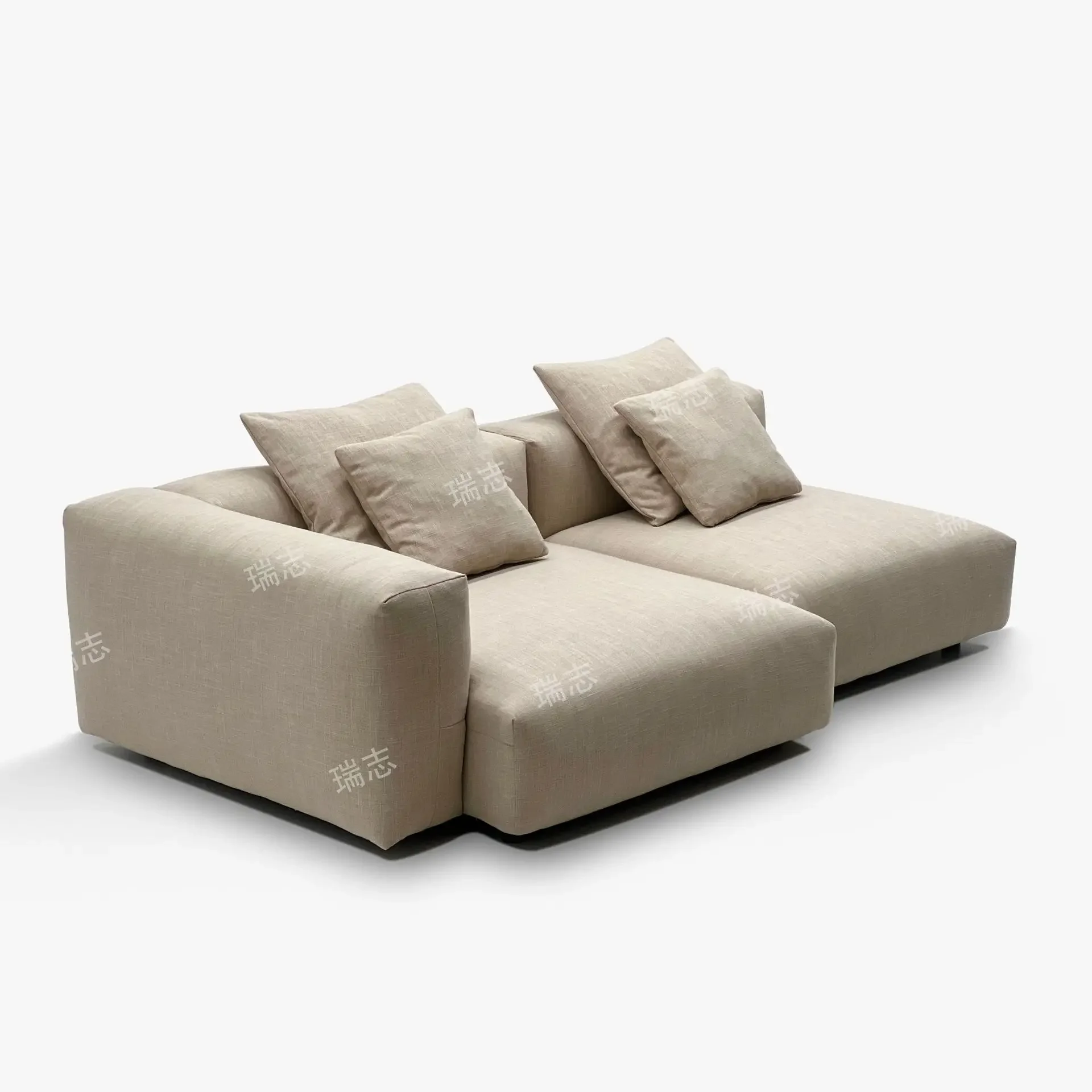Toast bread sofa tofu block module combination