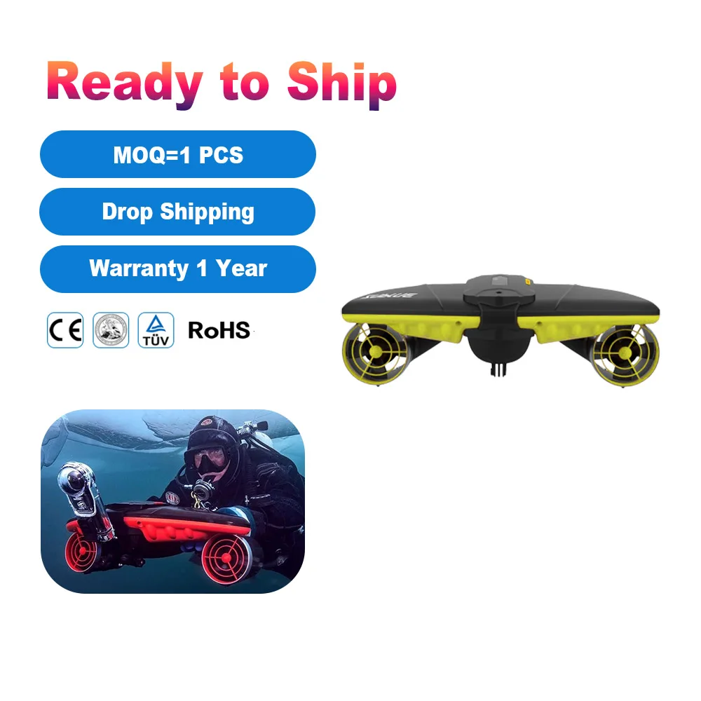 

High Quality 40M Autonomous Sea Scooter Fast Delivery Wholesale Underwater Vehicles Shooting Record Diving Equipment