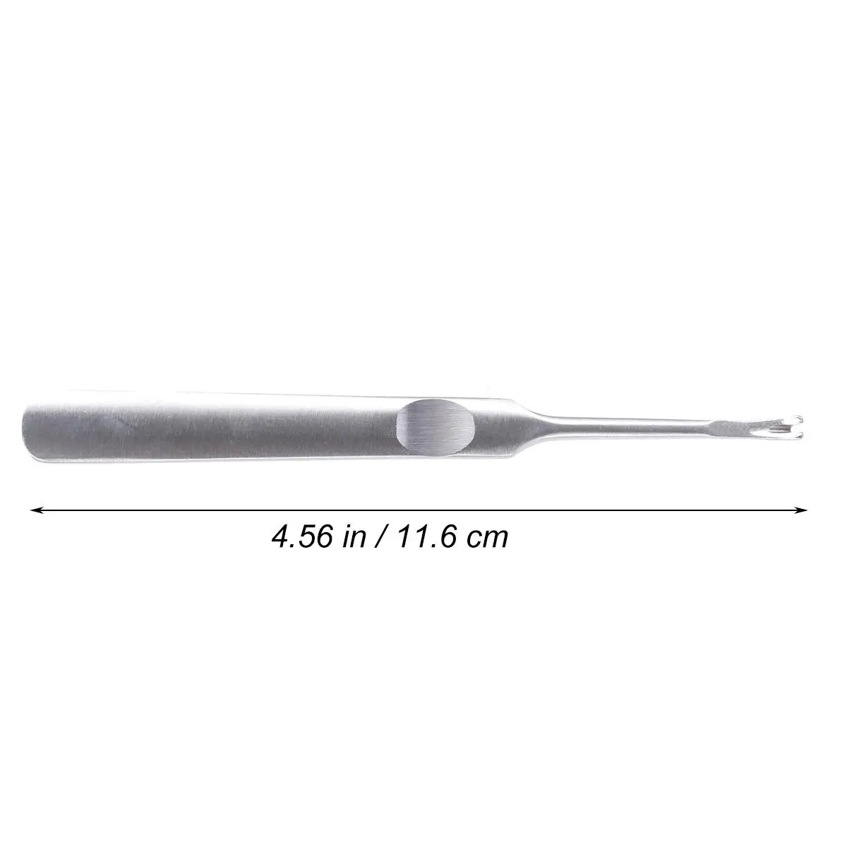 الفولاذ المقاوم للصدأ الجلد الميت انتهازي مزيل الجلد الميت ملعقة مانيكير أداة مزدوجة الرأس طلاء الأظافر التقشير العناية بالقدم