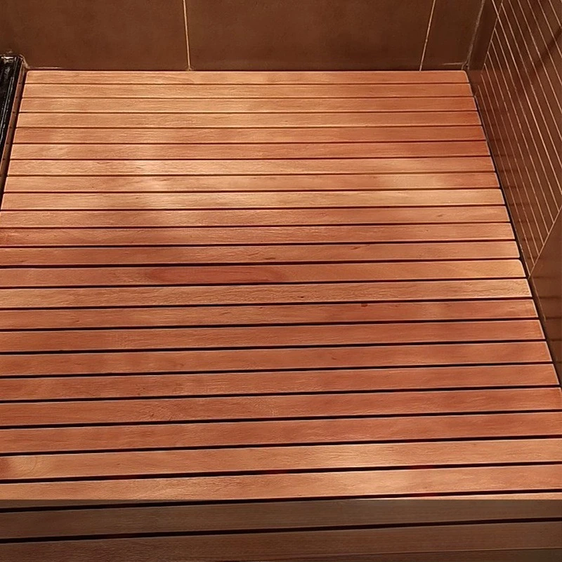Bathroom Wooden floor mat Toilet Non-slip pedal Wooden mat Shower room Solid wood bath foot mat Anti-corrosion wood floor