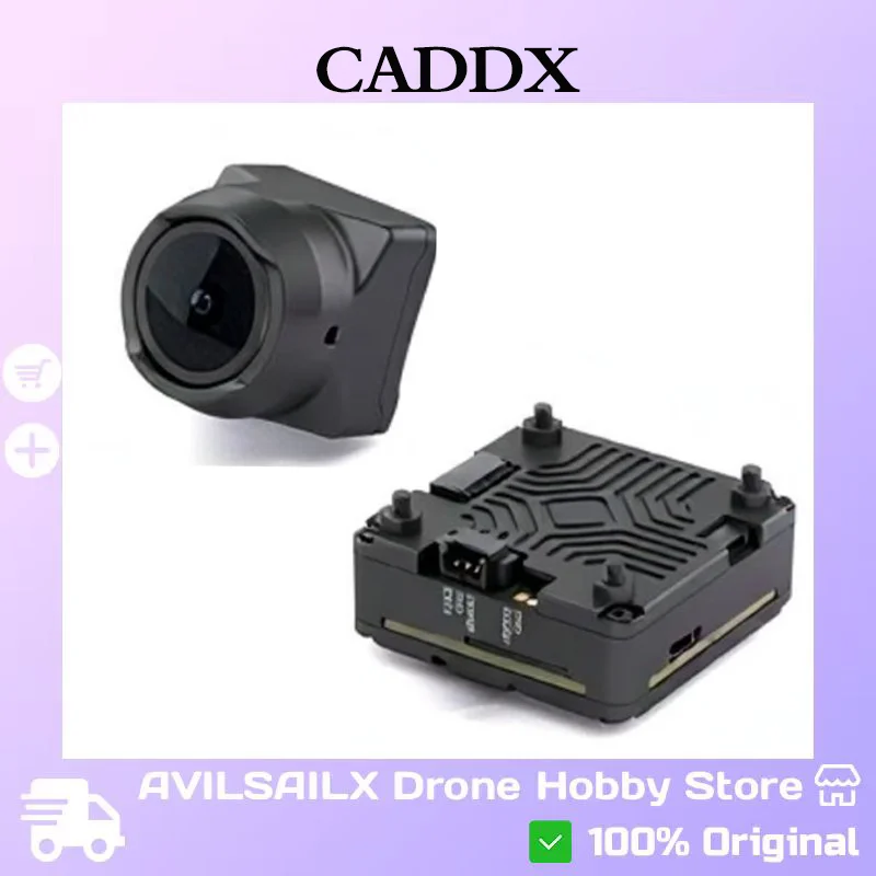 

CADDX Farsight AI Zoom FPV Camera, 0 Lux Night Vision 1-8x Fast Zoom 1500TVL HD, 122.5°FOV for Racing Long Range Drones DIY