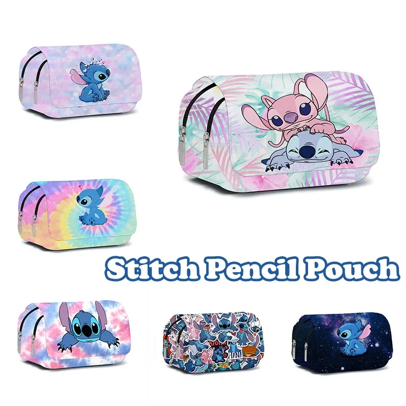 

Милый стежок мультяшный пенал 2-слойный дизайн большой емкости органайзер для канцелярских принадлежностей с несколькими отделениями пенал школьный