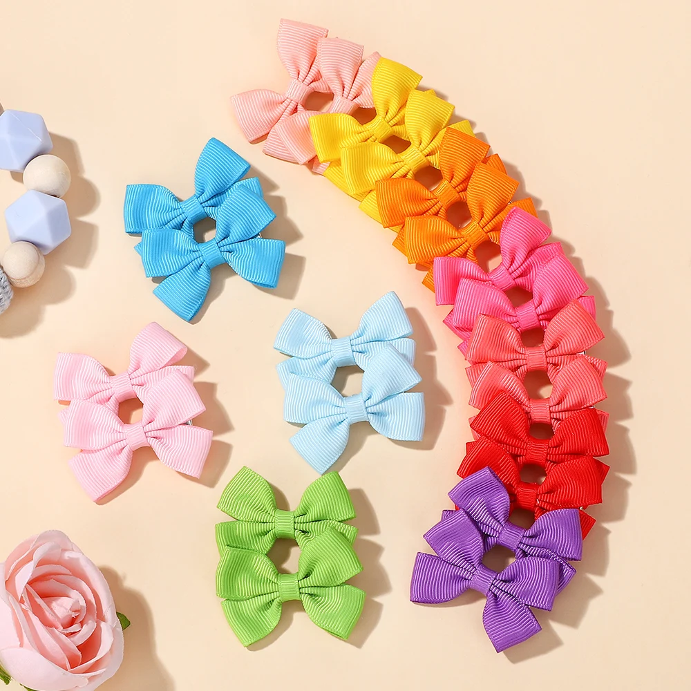 10/20/30Pcs Zufällig Einfarbig Haar Gripes für Kinder Mädchen Schöne Haar Pony Band Legierung Haarspange kinder Haar Zubehör