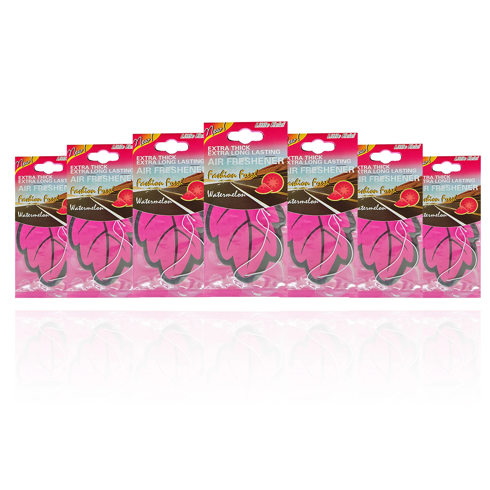Ambientador para coche con aroma a sandía, papel aromático de té Natural, tipo colgante montado en el coche, accesorios de Interior de coche, 5/20 piezas
