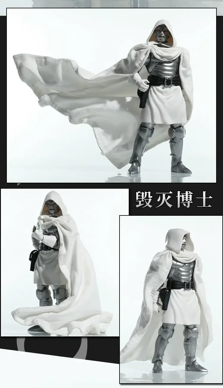 

P3-3-1 1/12 Scale Soldier White Cloak Model for 6" Figure Doll (No Figure)