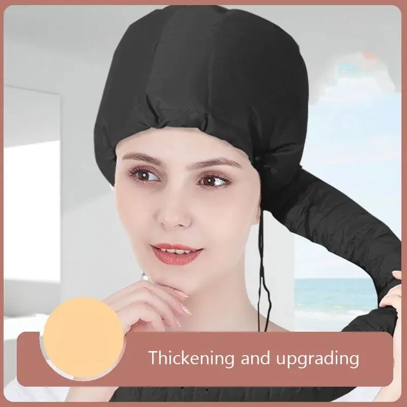 1 piece electric hair dryer cap, can be connected to a hair dryer, used as a heated cap in the bathroom for drying hair. view 3