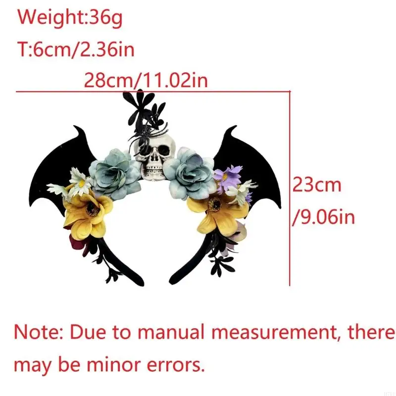 خفافيش واقعية وعصابات رأس الجمجمة لجميع القديسين غير المنسوجة من البلاستي
