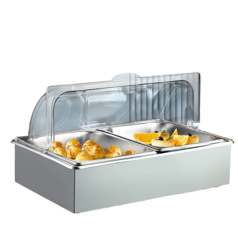 For  304 Cold Dish Rack Braised Food Display Stand, Imitation Rattan Bread Fruit Blue Cake Dessert Cold Table