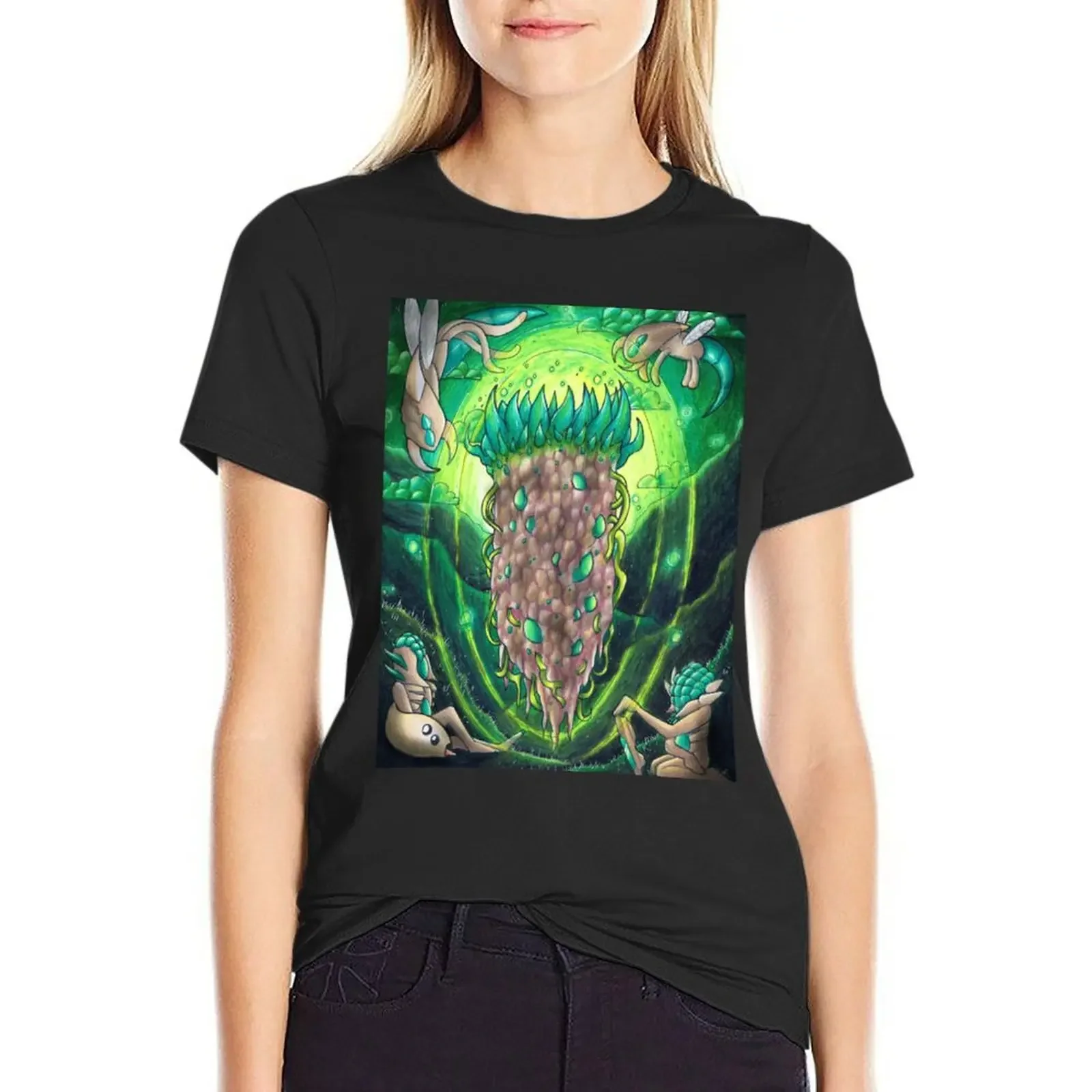 Vortex Pillar- Terraria T-Shirt summer clothes funny Short sleeve tee cat shirts for Women