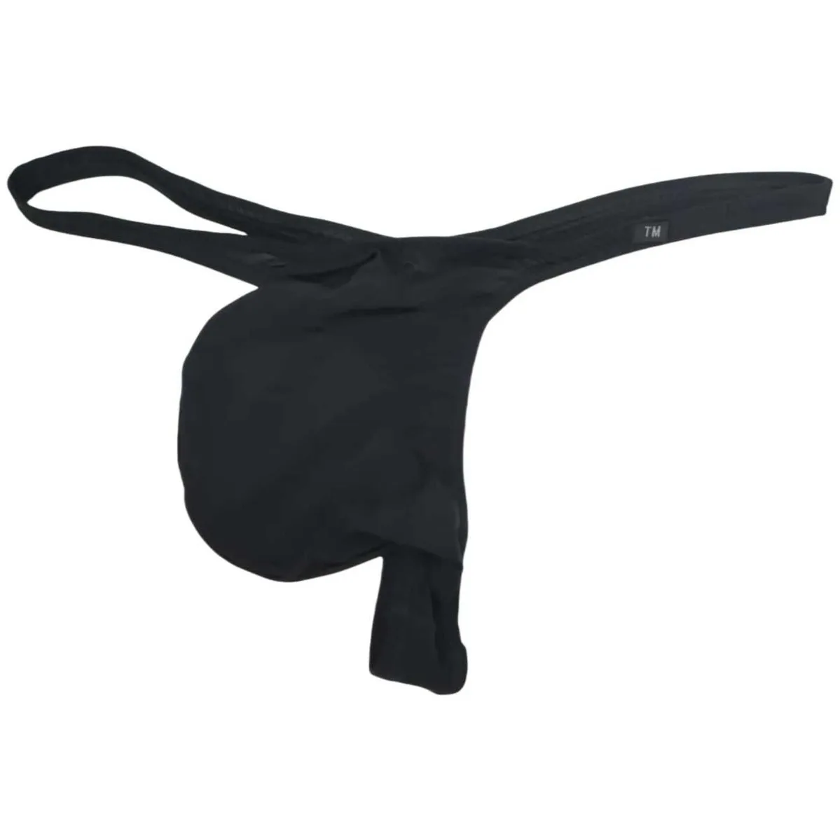 

Men's Ice Silk Thong Sexy No-show High Elastic Large Pouch Breathable Low-rise T-back Underwear