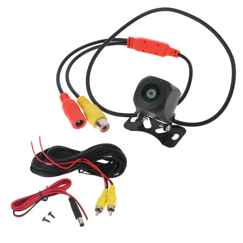 1pcs 12V Night Vision Backup Parking Reverse Camera AHD Car Rear View Camera Waterproof HD Color Image Video Vehicle Camera