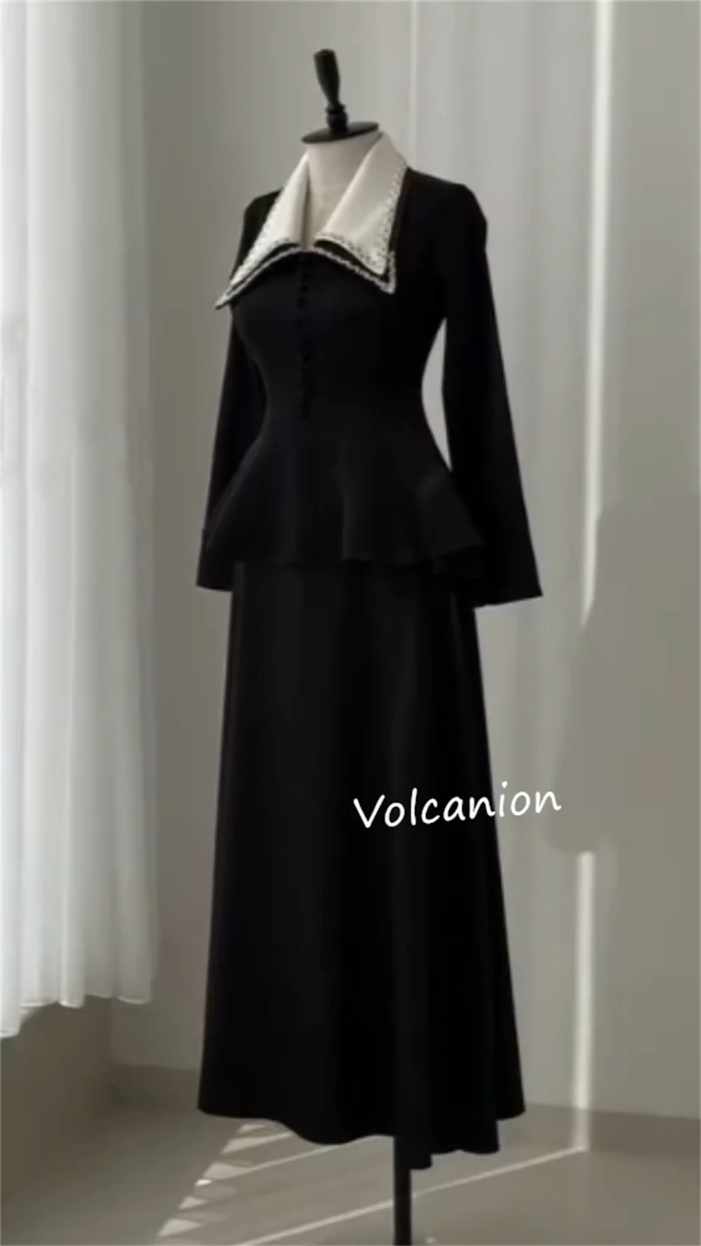 Customized Button Beading Ruched A-line V-neck Midi Dresses Bespoke Occasion Evening Party Formal Elegant High Quality