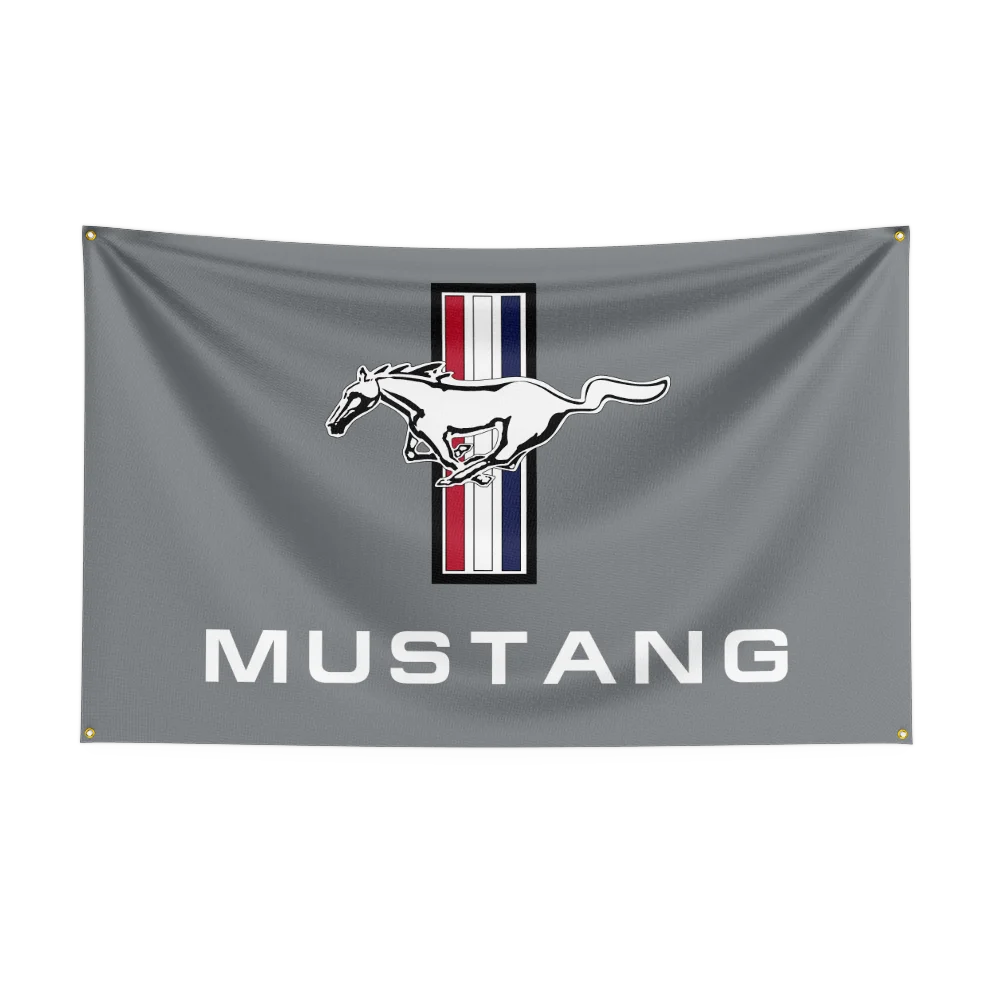 90X150CM 3X5 FT Mustangs racing car Flag Polyester Printed Car Banner For Decor