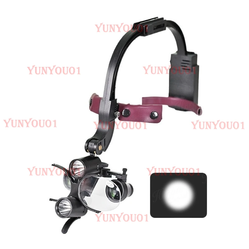 Dental LED Head Light Lamp 2.5X 3.5X for Magnification Binocular Loupes 5W Light Dentisit Surgical Headlight Lab Equipment