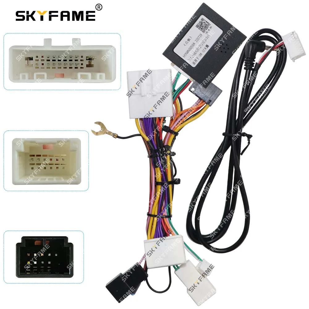 SKYFAME Car 16pin Wiring Harness Adapter Canbus Box Decoder