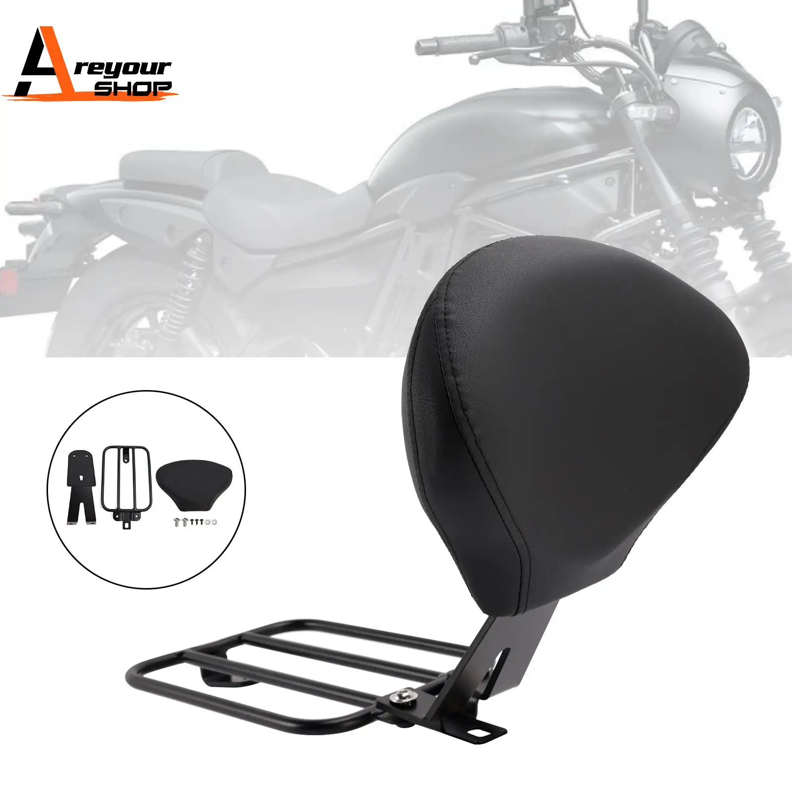 

Driver Backrest pad fit for Kawasaki Eliminator 500 2024-2025
