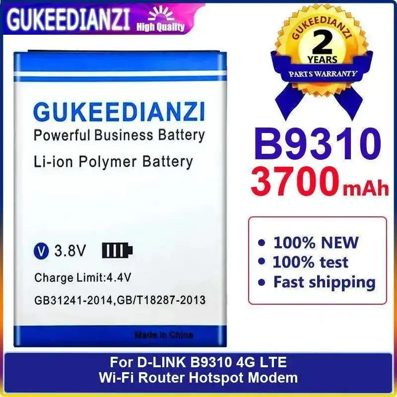 

For D-Link B9310 4G Lte WI-FI Router Hotspot Modem High Compatibility 3700Mah Portable Battery