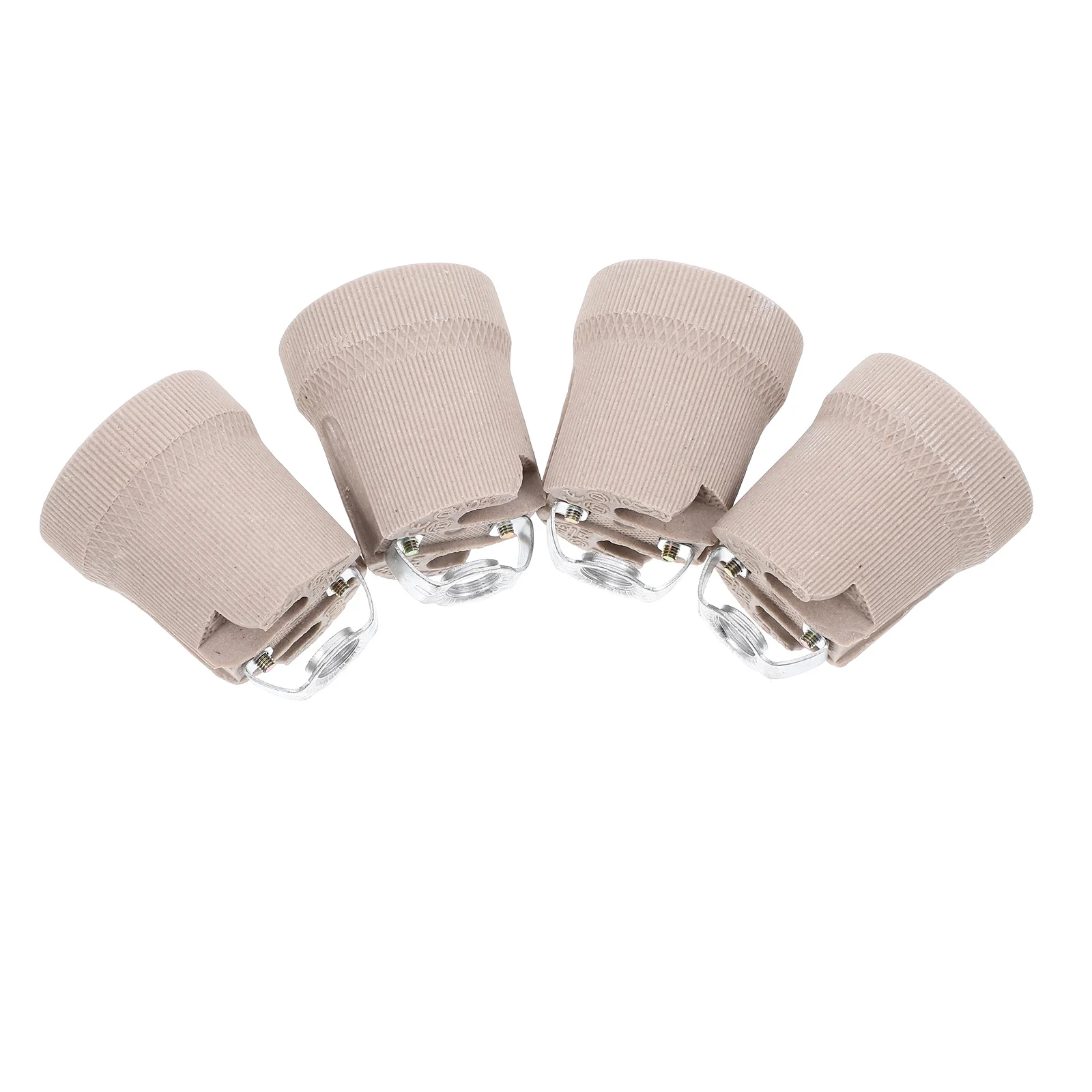 4Pcs Ceramic Light Bulb Socket E27 Base Screw Type Lamp Holder for Ceiling Mounting Easy Installation Bulb Base
