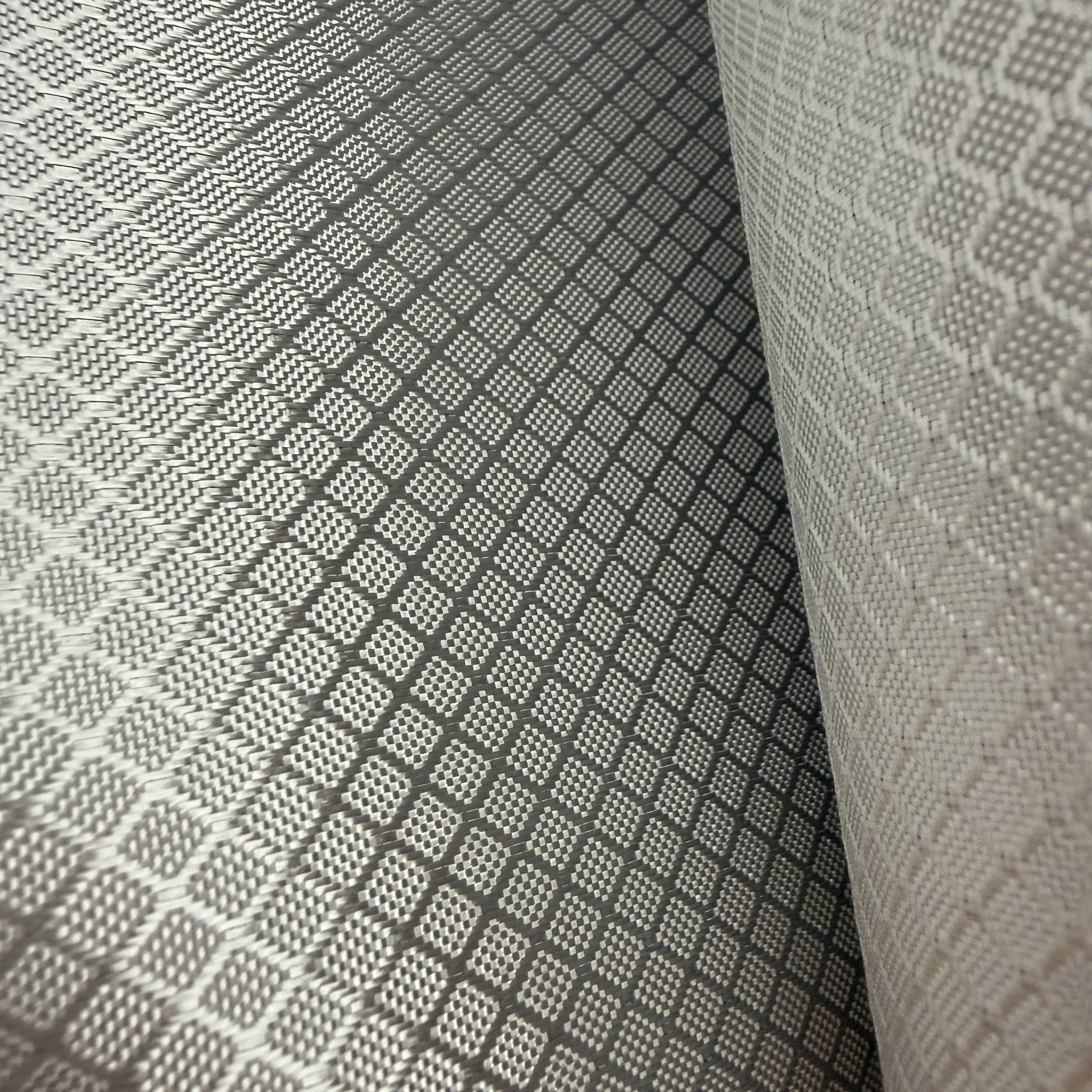 3K 240g/square meter shiny silver plated glass fiber cloth fiber fabric diagonal football pattern diamond 1m wide