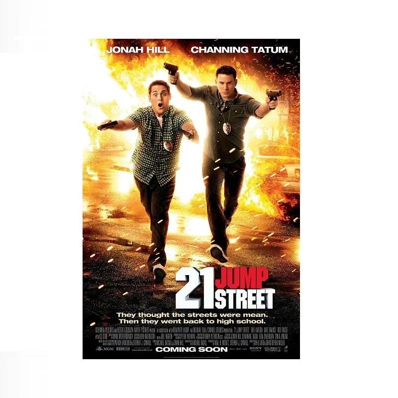 21 Jump Street Movie, Print Art Canvas Poster, For Living Room Decor Home Wall Picture
