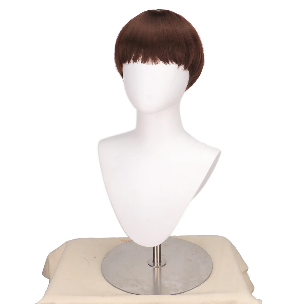 Short Brown Bowl Cut Wigs with Bangs  Mushroom Hairstyle Wigs for Men Anime Movie Halloween Costume Cosplay Will Byers  Party