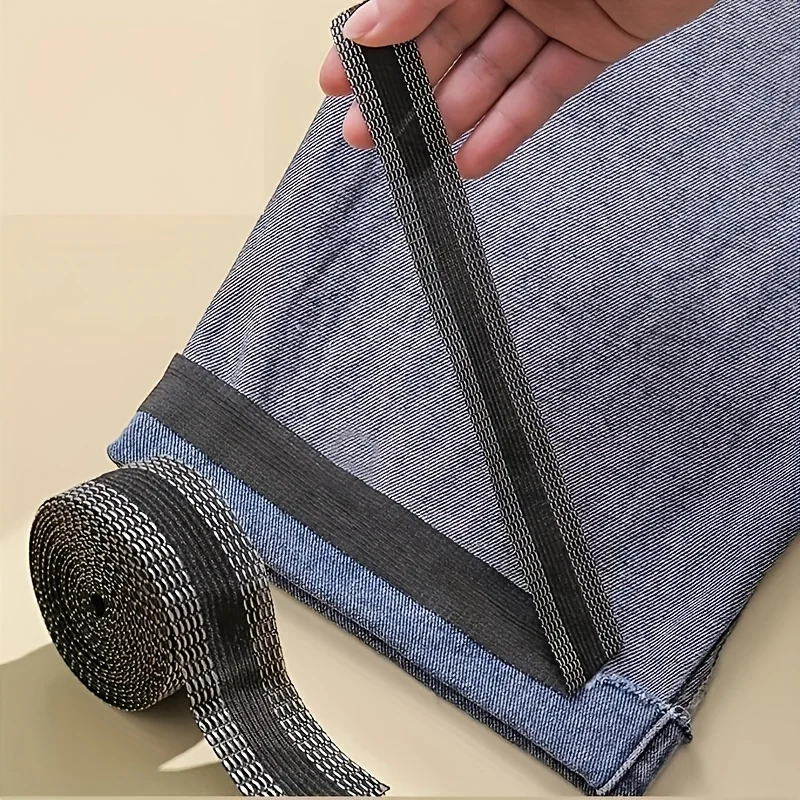 1 Roll 196.85-Inch Ironed Stickers DIY Clothing Sewing Fabric Cutting Hot Melt Stickers Pants Shortening Clothing Accessories